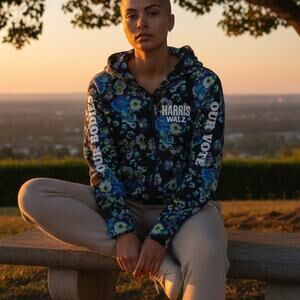 ULLA JOHNSON Designers For Democracy Hoodie Harris Walz Our Bodies Our Vote - L